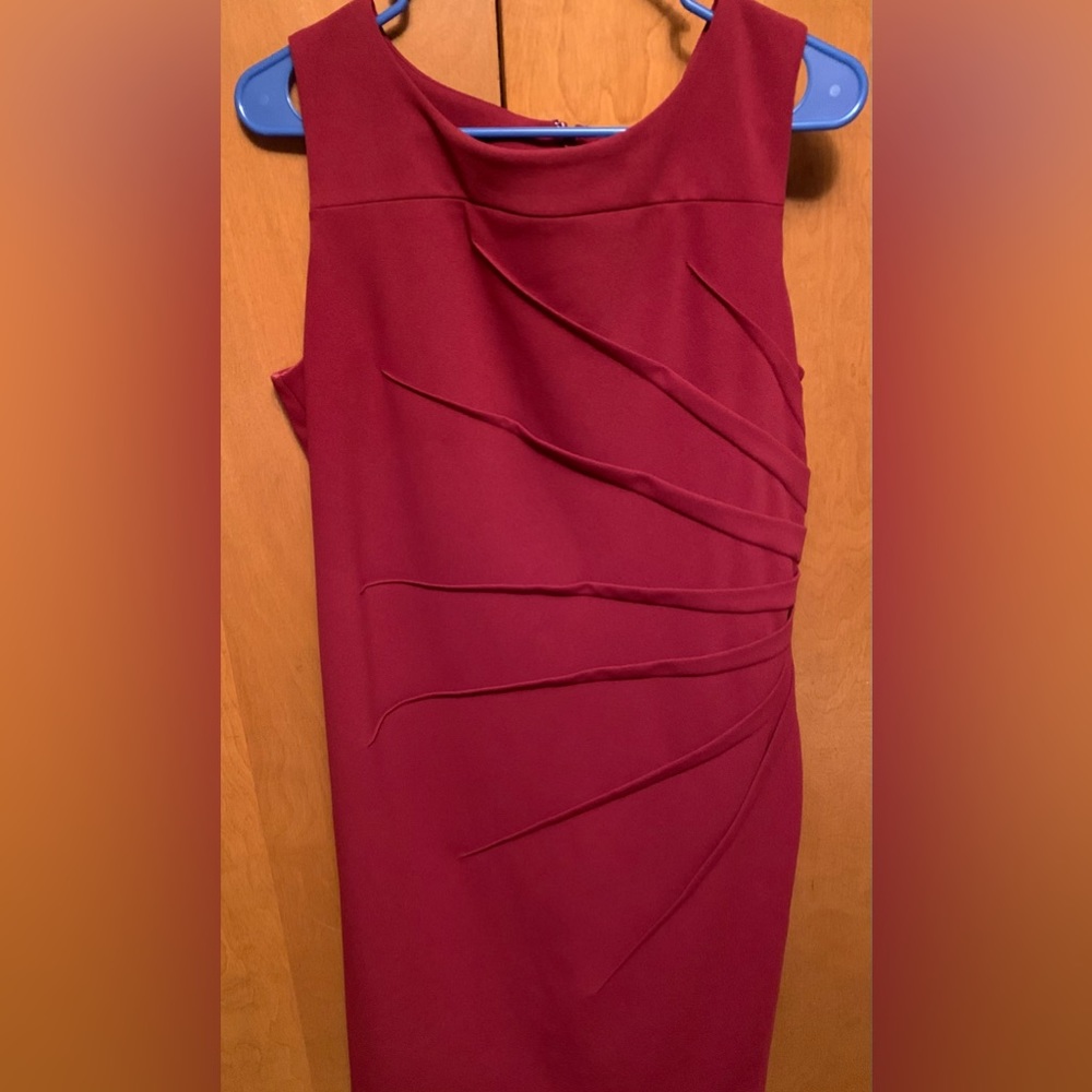 Calvin Klein Women Burgundy Dress Sz 14 Excellent Condition.